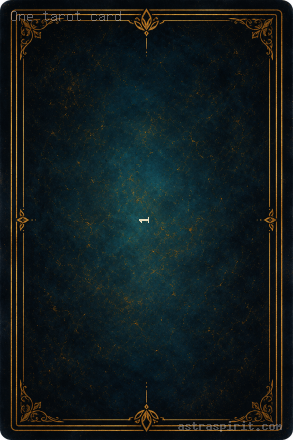 One tarot card