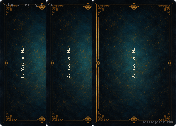 3 tarot cards yes or no